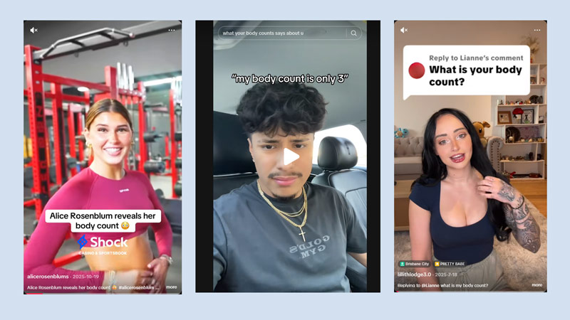 Three Tiktoks about body count