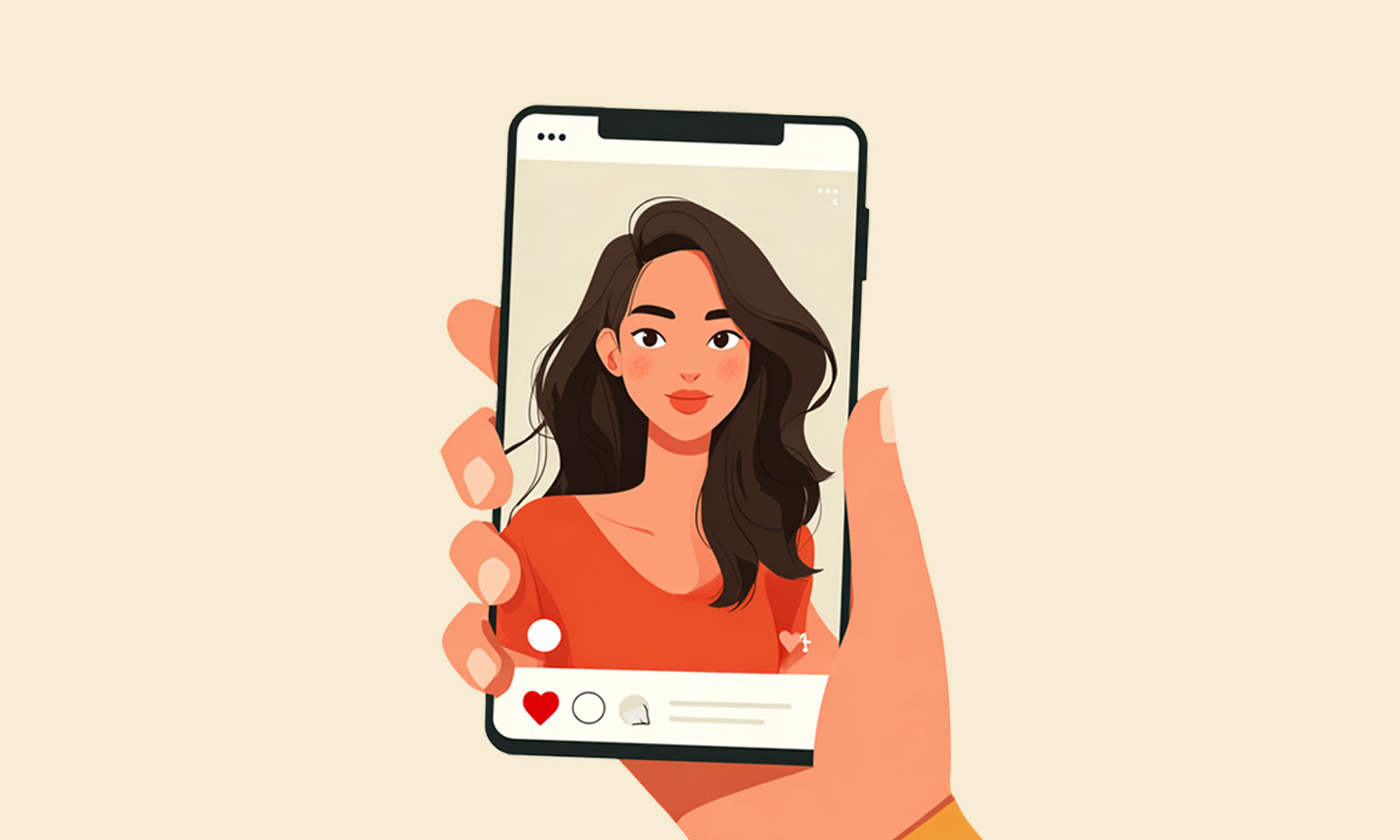 A girl smiling from the Tinder app on a phone